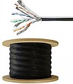 Cabo S/FTP CAT7 AWG24 Rígido 100m Exterior Preto CCBG8599BK100S