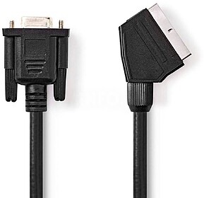 CVGL31550BK20 : Cabo SCART Macho/ VGA Fêmea 2m Preto