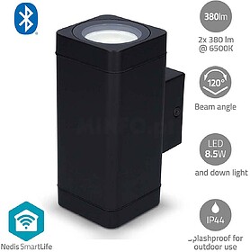 BTLOW05RGBW : NEDIS LUZ EXTERNA SMARTLIFE WIFI BLUETOOH 8.5W