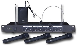 G-VHF4 : CENTRAL MICROFONE S/ FIOS 4 CANAIS VHF 201.1/207.5M...