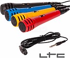 Conjunto 4 Microfones Coloridos LTC DM500