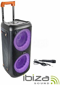 ERIS400 : Coluna Amplificada 2x10” 1400W LED USB/MicroSD/A...