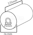 Rolo Papel Termico 76x175x25 - 1un 1211045