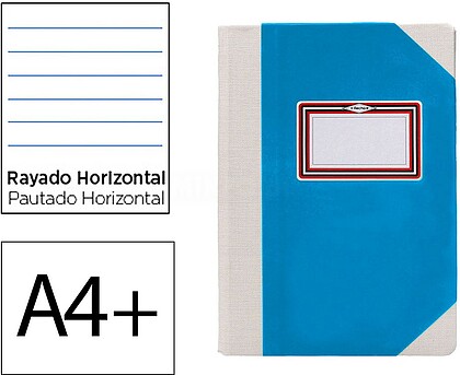 102821199 : Livro de cartao cosido fernandes flecha din a4+ pautado 50 folhas 120 gr azul Livro de cartao cosido fernandes flecha din a4+ pautado 50 folhas 120 gr azul