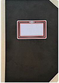 447300300 : Livro flecha almaco a6 pautado 100 fls preto Liv...