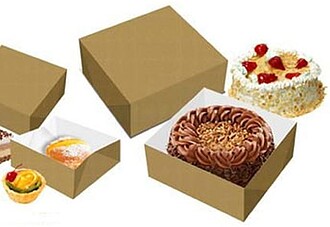 6621078 : Caixa c/Tampa Cartolina Cor Kraft 15x19,3cm Pack10...
