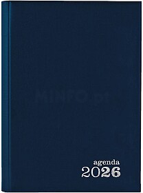 1671129 Agenda Diária 2026 Basic 140x200mm Azul