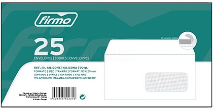 fir-31856 MACO C/25 ENV.DL 110X220 SILICONE C/JAN. : Preço p/MAC : Venda multiplos 20