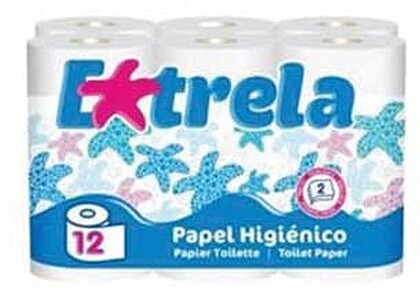 6501038 : Papel Higienico Domestico 11,77mts 2Fls 12 RolosVenda Multiplos: 9 unid