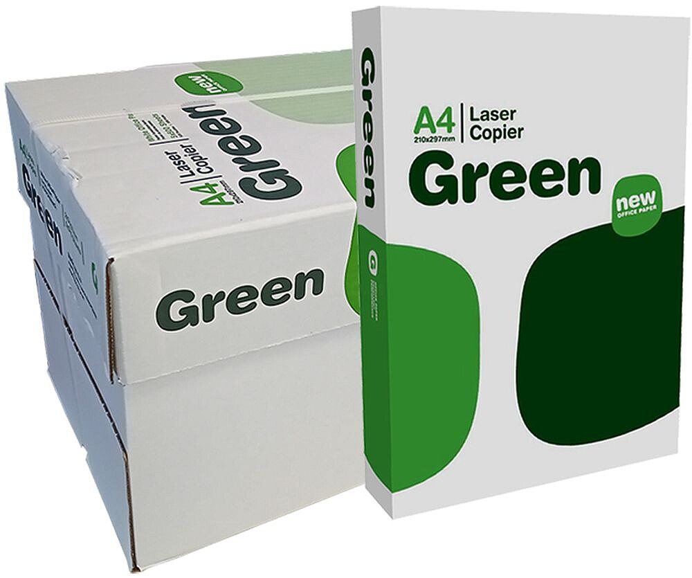 Papel Fotocopia A4 Green 5 x 500 Folhas : 75gr