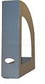Porta Revistas 320x250x80mm Plastico Opaco Cinza 5751013