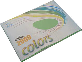 180Z27042 : Papel Fotocopia Copia 2000 A4 80gr Verde Forte 1...