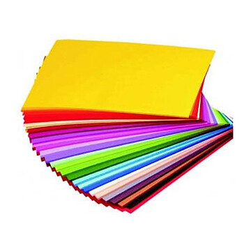 185Z1382 : Bloco Papel Crepe 20 Folhas 240x310mm Cores Sortidas