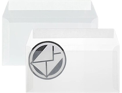161Z29331 : Envelopes 110x220mm s/janela Vegetal Transparente Cx 25un