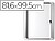 Vitrina de Anuncio Bi-Office Magnetica 816X995 MM para Exterior com Moldura de Aluminio e Fechadura VT630209760 - imagem 1