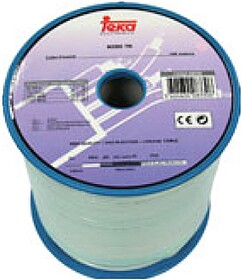 N46TK : Bobine Cabo Coaxial RG6 Branco (100 mts) - TEKA