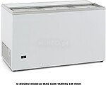 Arrefecedor Horizontal Garrafas Starlux - STAG500IIX Classe B - (Axlxp) 82X150X67CM - 398LTS - Branco C/ Tampas Opacas Inox