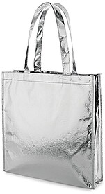 Saco Non-Woven Prateado Laminado 34x35x8cm Saco Non-Woven Pr...