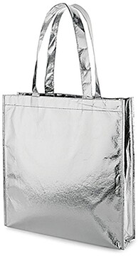 Saco Non-Woven Prateado Laminado 34x35x8cm Saco Non-Woven Prateado Laminado 34x35x8cm