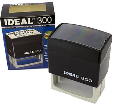 IDE300B20 : Carimbo IDEAL Autotintavel Mod 300 39x77mm Preto