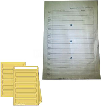 1611016 : Envelopes Saco Kraft 110gr 250x350mm (B4) com fole de 6mm e Furação, Pala Encasar, para Correio Interno-1un