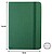 Bloco de Notas Pautado 14x9cm Semi Pele Verde Esmeralda 116Fls (agenda) ALT-SMD6115 - imagem 1