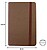Bloco Notas Pautado 14x9cm Semi Pele Castanho 116 Flh agenda ALT-SMD6112 - imagem 1