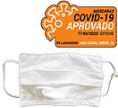 Máscara Reutilizável Criança 25 Lavagens Branco 3un 6301084