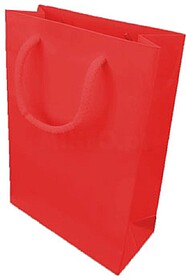 6701667 : Saco Papel Vermelho 18x08x25cm c/Asa Cordão 1un