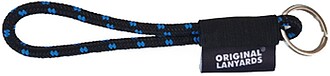 Fita Lanyards Nautic Short Preto/ Azul ø7 x 175 mm Fita Lan...
