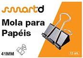 Molas para Papeis 41mm SmartD Cx 12un Molas para Papeis 41mm SmartD Cx 12un