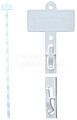 Tira Merchandising TM6 c/ Topo 12 Ganchos H790 Branco Tira Merchandising TM6 c/ Topo 12 Ganchos H790 Branco