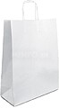 Saco 090g 24x09x31cm Papel Branco c/Asas 1un Saco 090g 24x09x31cm Papel Branco c/Asas 1un