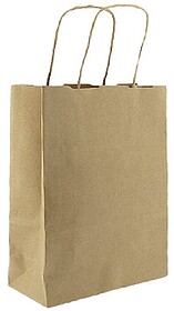 Saco 115g 18x08x23cm Papel Kraft c/Asas 1un Saco 115g 18x08x...