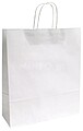 Saco 100g 32x11x39cm Papel Branco c/Asas 1un Saco 100g 32x11x39cm Papel Branco c/Asas 1un
