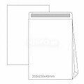 Envelopes Saco 250x353mm B4 Branco 120g C/Fole 40mm 250un