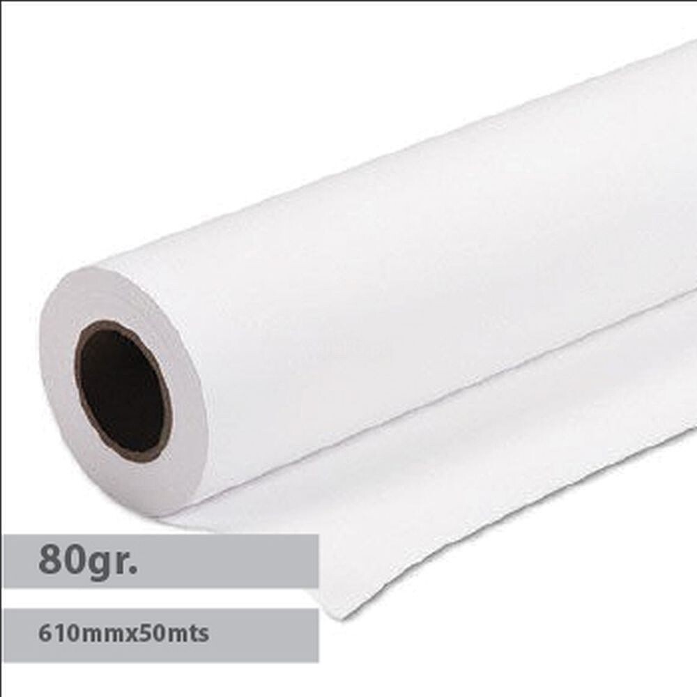 Papel Plotter Inkjet 80gr 610mmx50mts Navigator (Pack 4 rolos) 1821173