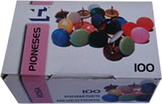 154Z35574 : Pioneses Revestidos Rosa 10mm Cx 100un