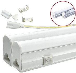 LED-T5-8W-0.6M/WH : Armadura LED T5 8W 220V 6000K 900Lm Opal...