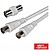 Cabo Coaxial Macho/Fêmea Branco 1.5M G-87-120AE - imagem 1