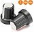 Botão P/ Potenciometro Preto C/ Linha Branca 15x17MM G-KNOB069 - imagem 1