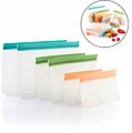 Conjunto de 6 Sacos Reutilizáveis P/ Alimentos C/ Fecho G-INVG254
