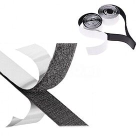 G-LAR560 : Conjunto de 2 Fitas De Velcro Pretas 19mm/1m