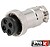 Ficha Microfone 4p Fêmea de Extensão PROK FMICF04A - imagem 1