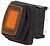 Interruptor Basculante C/ Luz 16A-250V SPST ON-OFF Laranja R1366B8BBY - imagem 1