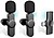 Conjunto 2 Microfones Lapela S/ Fios C/ Receptor USB-C K9-USBC/2 - imagem 1