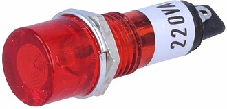 DRDF220RD : Luz Piloto Redondo Vermelho 10mm 220V