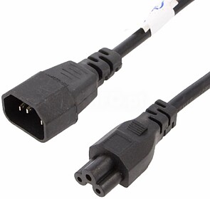 IEC5C14 : Cabo Alimentação IEC C14 Macho/ IEC C5 Fêmea 1....