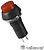 Comutador Off-(ON) Vermelho 3A/125V G-R1825B/125 - imagem 1