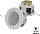 “Coluna de Tecto PA 100V 3”” 15Wmáx Branca Vsound“
